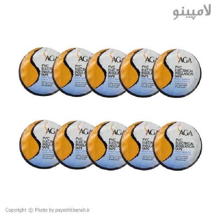چسب برق ساگا 17.5 میلیمتر بسته 10 عددی