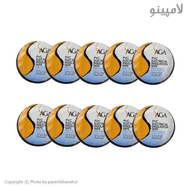 چسب برق ساگا 17.5 میلیمتر بسته 10 عددی