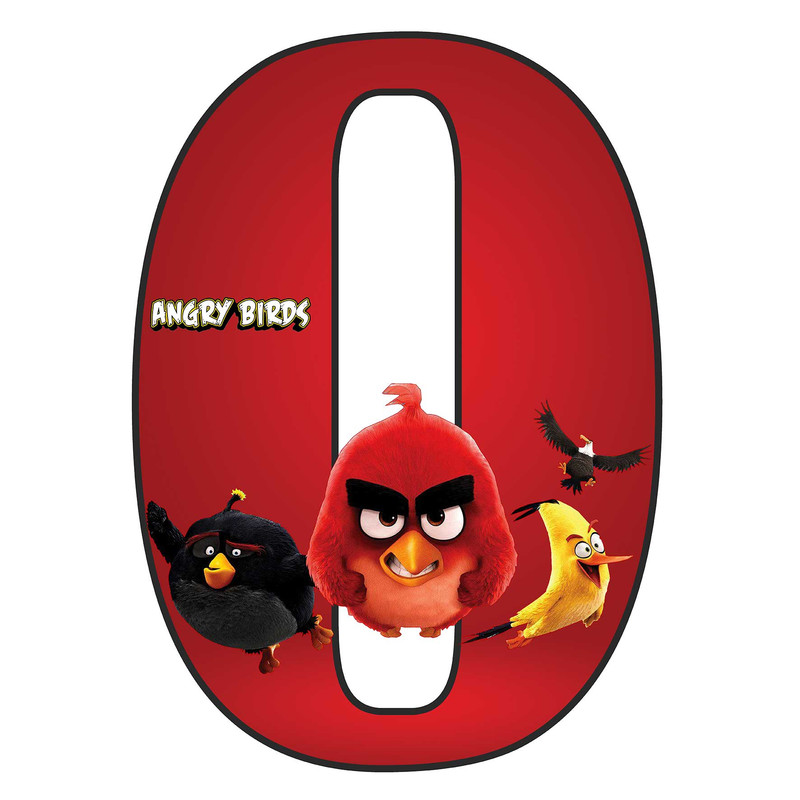 استند رومیزی مدل تولد عدد 0 طرح انگری بردز کد 1213