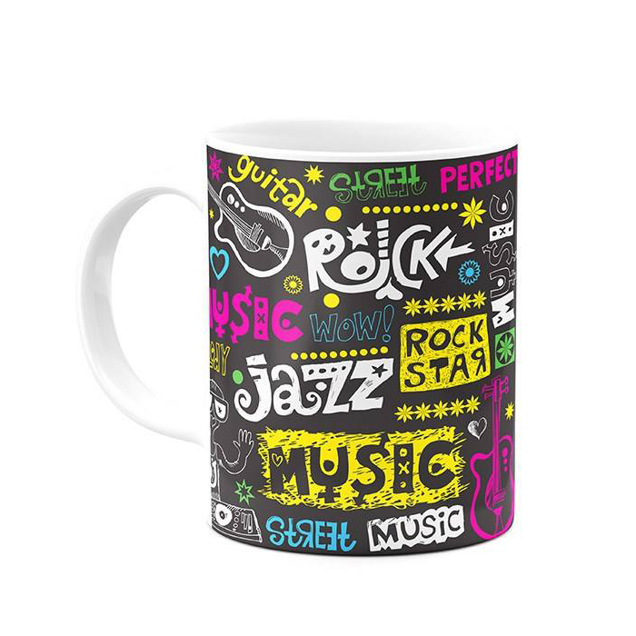 ماگ طرح موزیک کد 00184