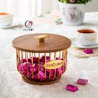 شکلات خوری درب بامبو طلایی بلوط