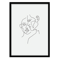 قیمت و خرید تابلو دکوراتیو مدل لاین‌آرت انتزاعی کد 0138