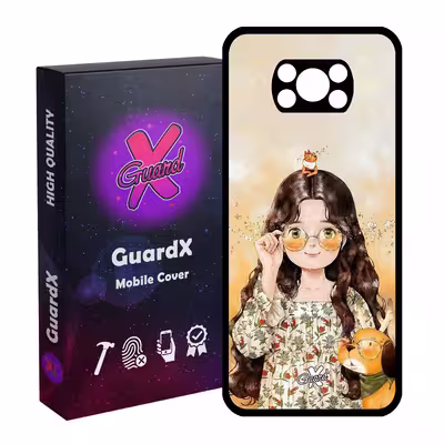 کاور گارد ایکس طرح Girl مدل Glass10253 مناسب برای گوشی موبایل شیائومی Poco X3 / Poco X3 NFC