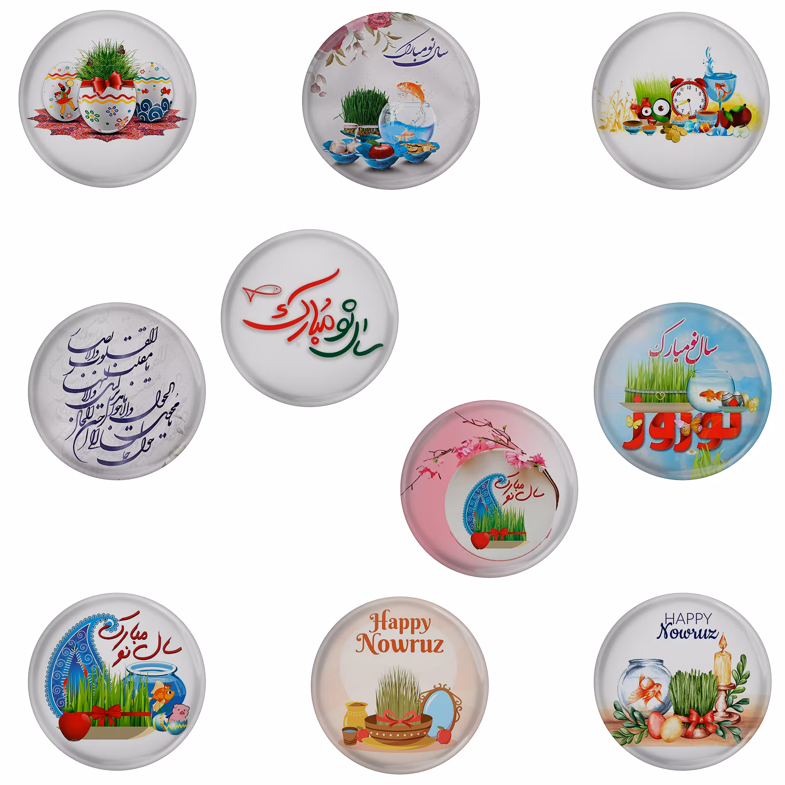 پیکسل مدل عید نوروز سفره هفت سین کد S1-10 مجموعه 10 عددی