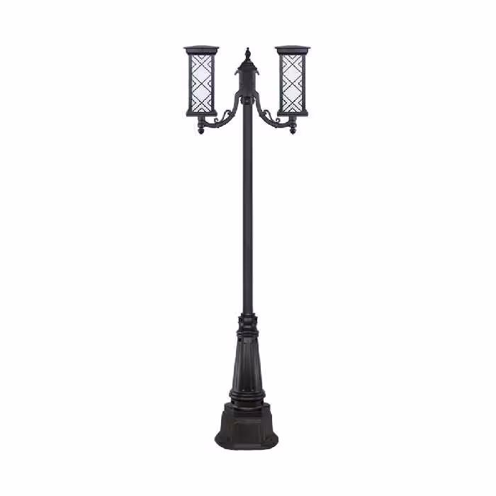چراغ دو شاخه پارکی و حیاطی بیتانور مدل درتا بلند طرح دار کد 482122BT-96202