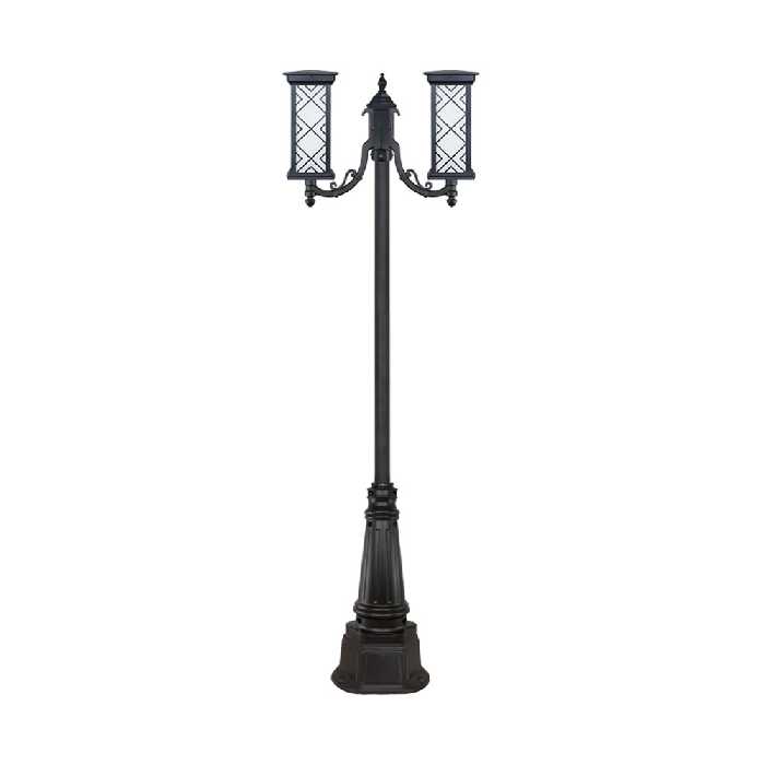 چراغ دو شاخه پارکی و حیاطی بیتانور مدل درتا بلند طرح دار کد 482122BT-96202