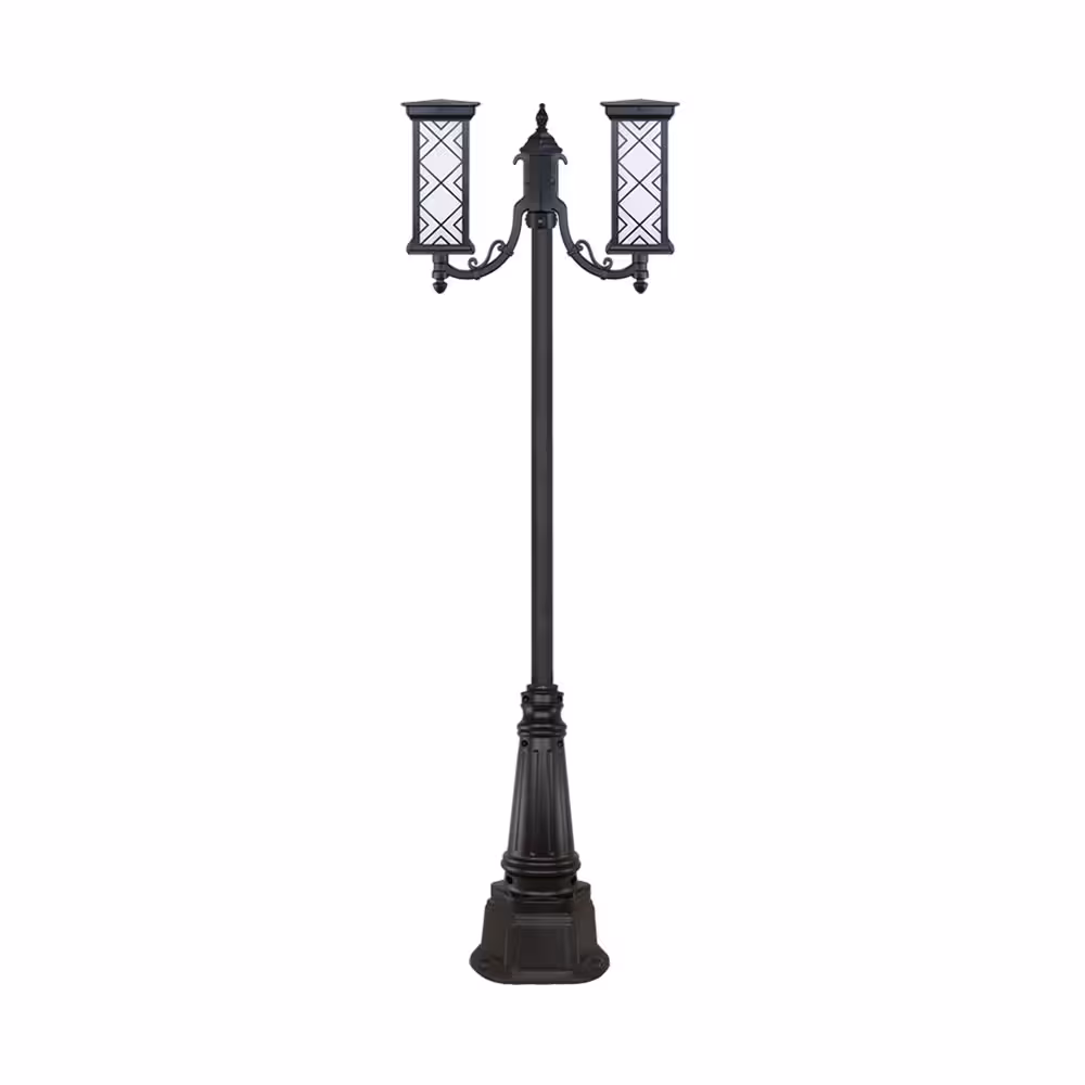 چراغ دو شاخه پارکی و حیاطی بیتانور مدل درتا بلند طرح دار کد 482122BT-96202