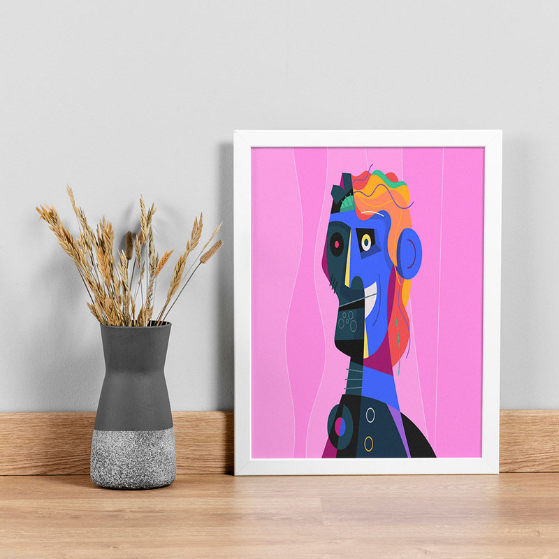 تابلو صبا طرح مدل فانتزی کد N4404w | دنیای قاب