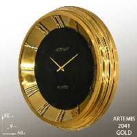 ساعت دیواری آرتمیس کد 2041 Gold طلایی