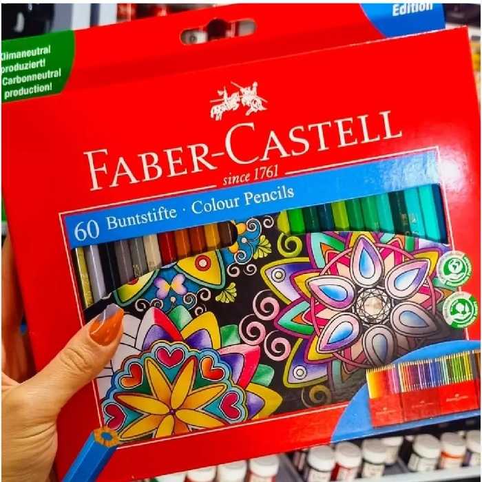 مدادرنگی 60 رنگ فابرکاستل سری کلاسیک جعبه مقوایی
