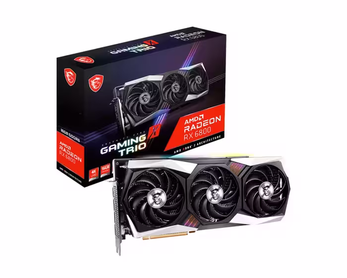 خرید کارت گرافیک ام اس آی Graphics MSI GeForce RX 6800 GAMING X TRIO 16G با بهترین قیمت