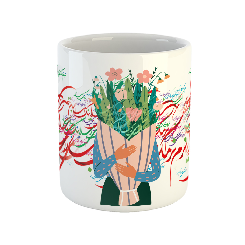 ماگ طرح بهار مدل نرم نرمک میرسد اینک بهار