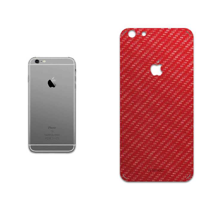 برچسب پوششی ماهوت مدل Red-Fiber مناسب برای گوشی موبایل اپل iPhone 6 Plus