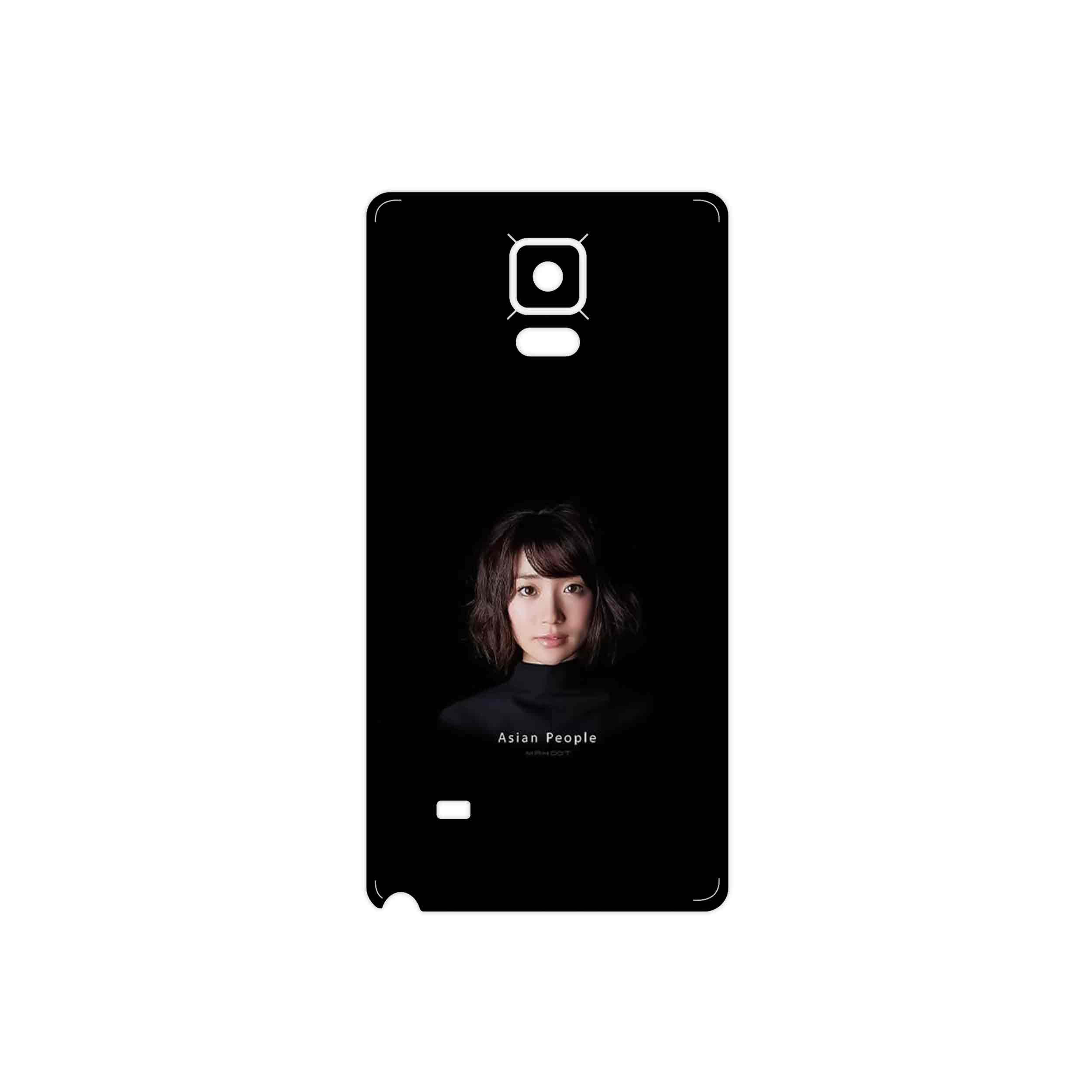 برچسب پوششی ماهوت مدل Portrait of an Asian Woman مناسب برای گوشی موبایل سامسونگ Galaxy Note 4