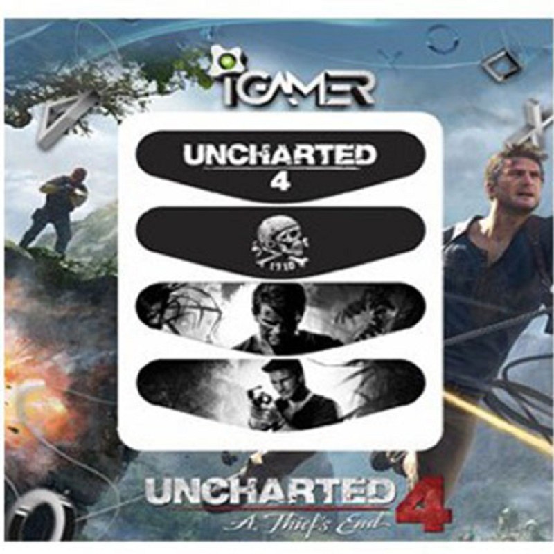 برچسب لایت بار دسته پلی استیشن 4 طرح Uncharted