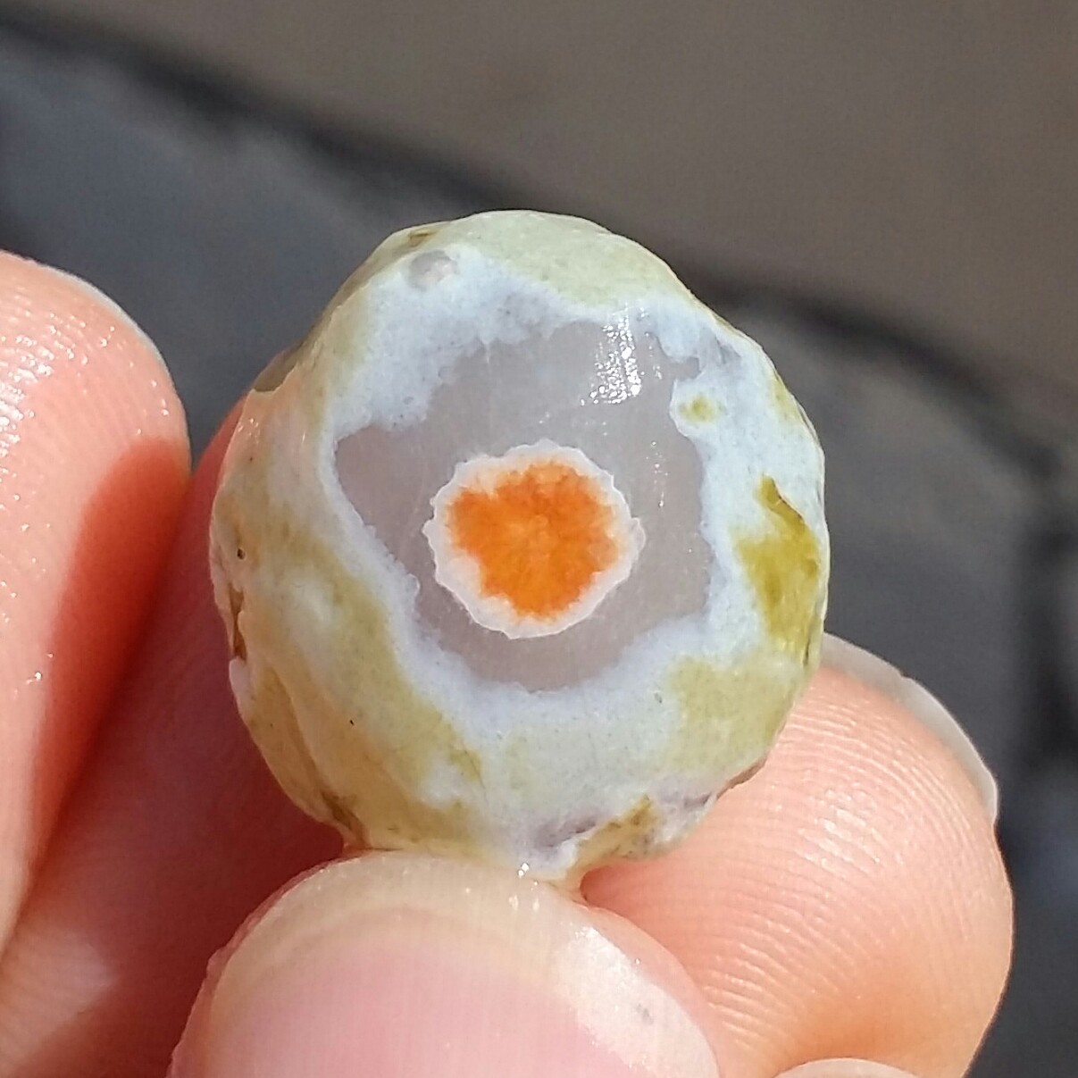 سنگ راف خام حبه عقیق باباقوری تک چشم موکول دار  سفلی  بسیار قوی برش نخورده 100 در 100 طبیعی شاهکار خلقت
کد 11066