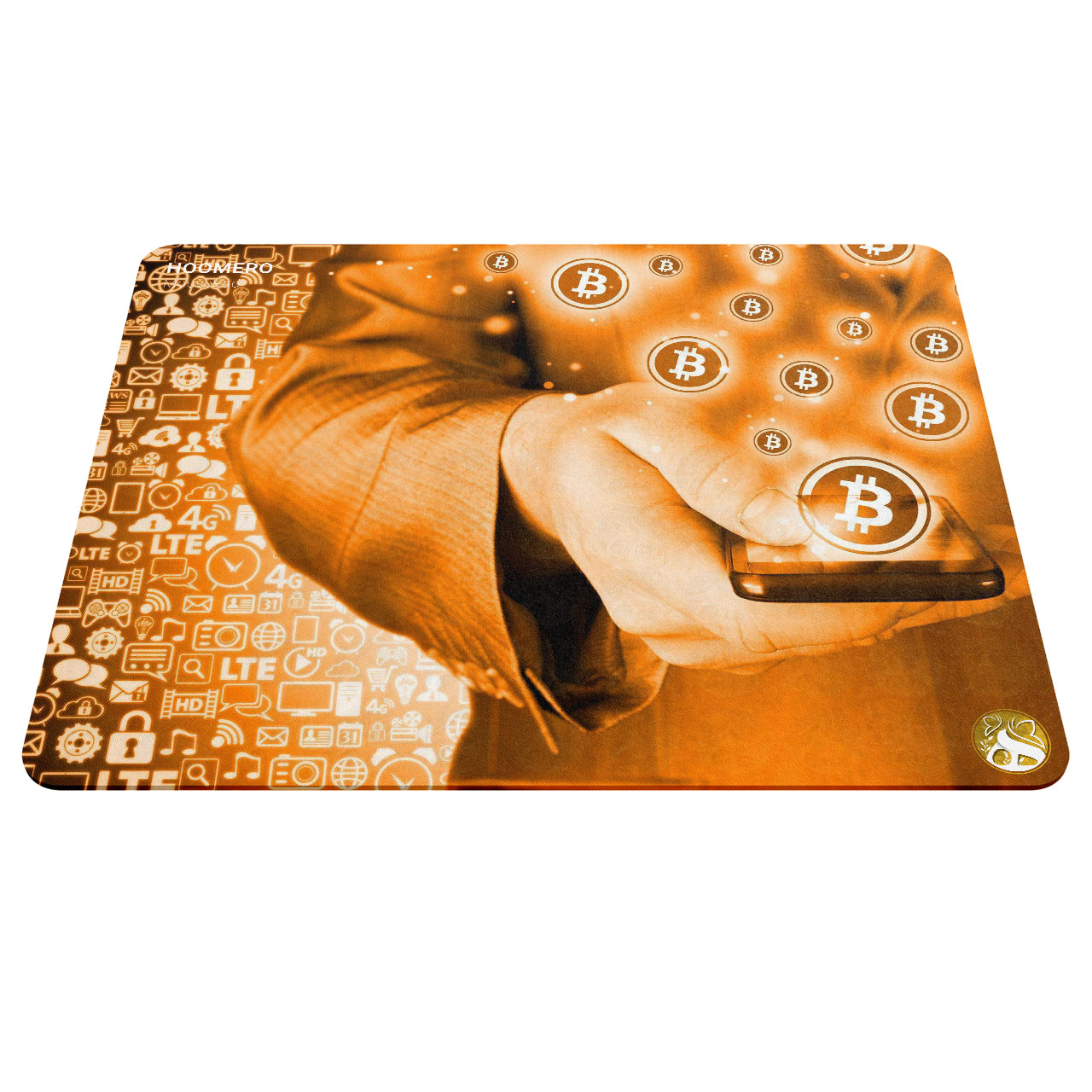 ماوس پد هومرو طرح ارز دیجیتال Bitcoin مدل A2487