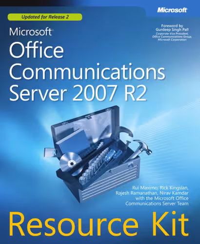 خرید و دانلود نسخه کامل کتاب Microsoft Office Communications Server 2007 R2 Resource Kit
