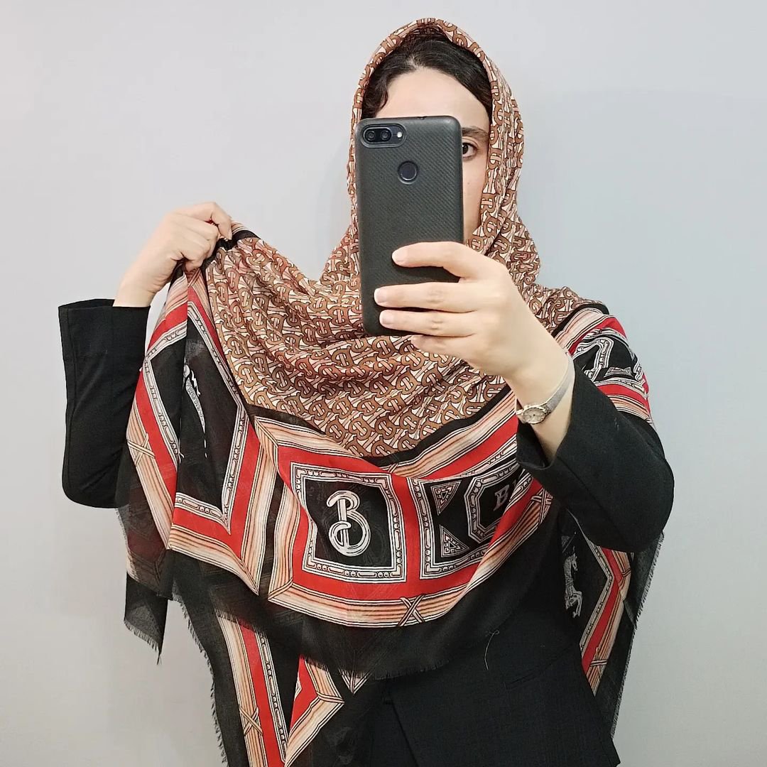 روسری نخی فوق العاده زیبا کدscarf23