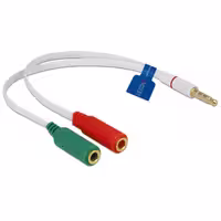 کابل 1 به 2 AUX مکا مدل MC42 طول 0.2 متر