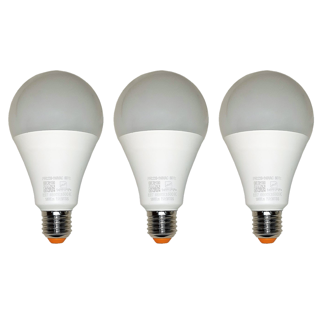 لامپ 9 وات مهتابی نمانور مدل LED پایه E27 بسته 3 عددی