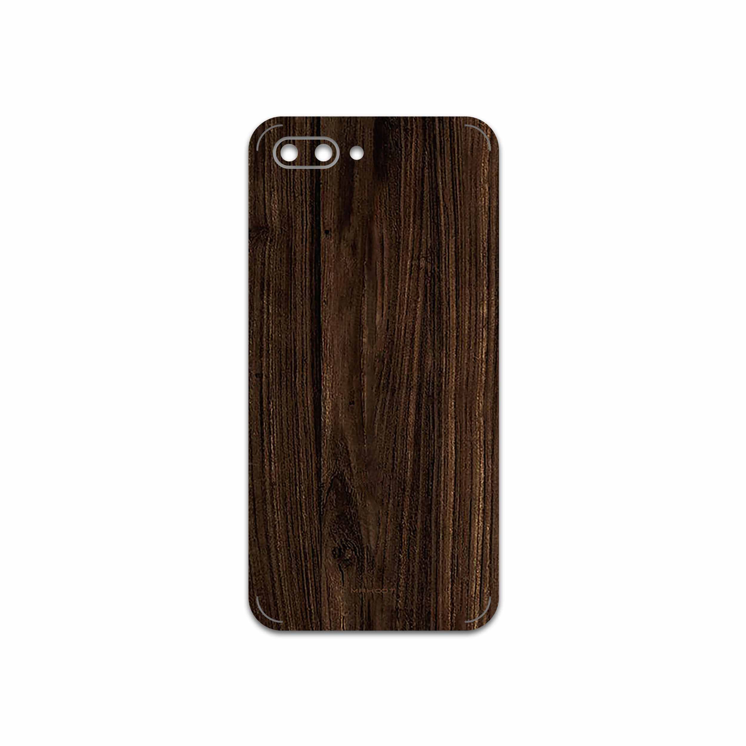 برچسب پوششی ماهوت مدل Dark Walnut Wood مناسب برای گوشی موبایل آنر 10