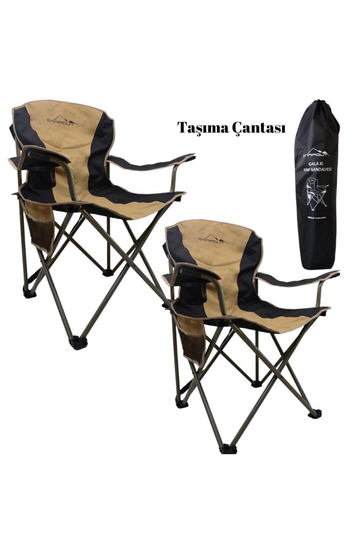 صندلی کمپ مشکی سیاه کمپینگ اردوگاه Gala Xl Campout Nurgaz