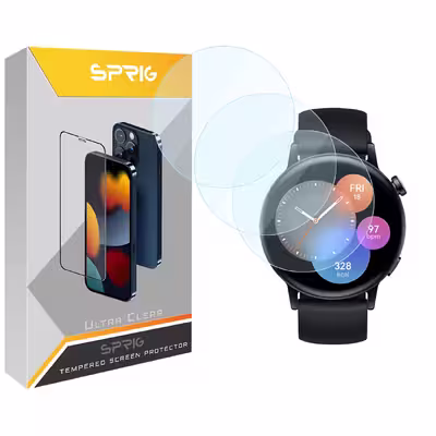 محافظ صفحه نمایش شیشه ای اسپریگ مدل SPG مناسب برای ساعت هوشمند هوآوی GT3 42mm بسته سه عددی