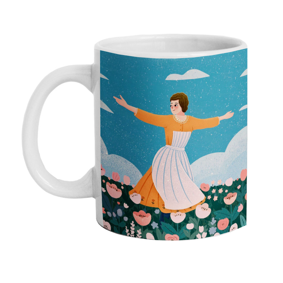 ماگ دارلی طرح نقاشی دختر مدل M1372