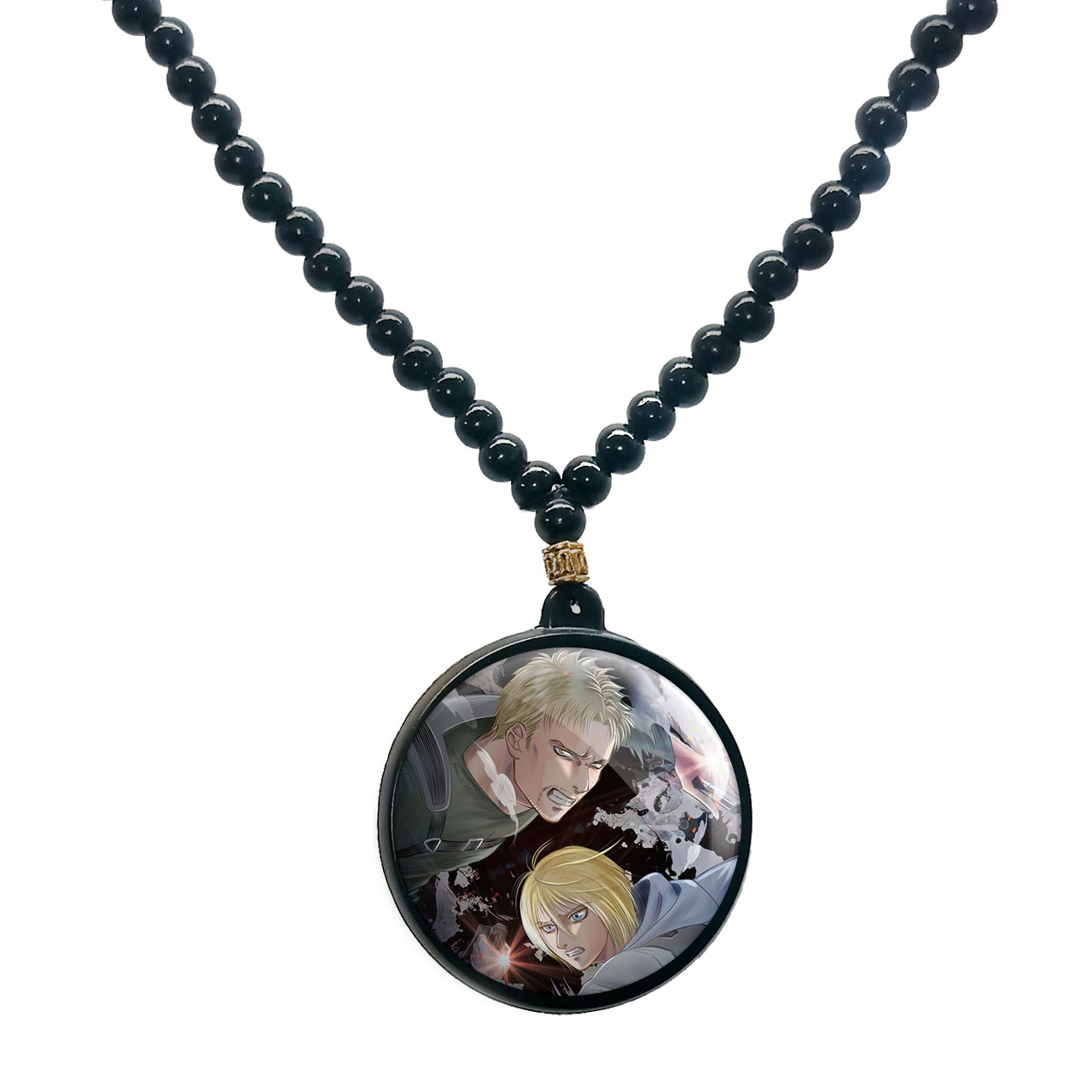 گردنبند پرمانه طرح Attack on Titan کد pmd.22801 مدل دو طرفه