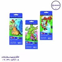 مداد رنگی 12 مقوا سیکلاس