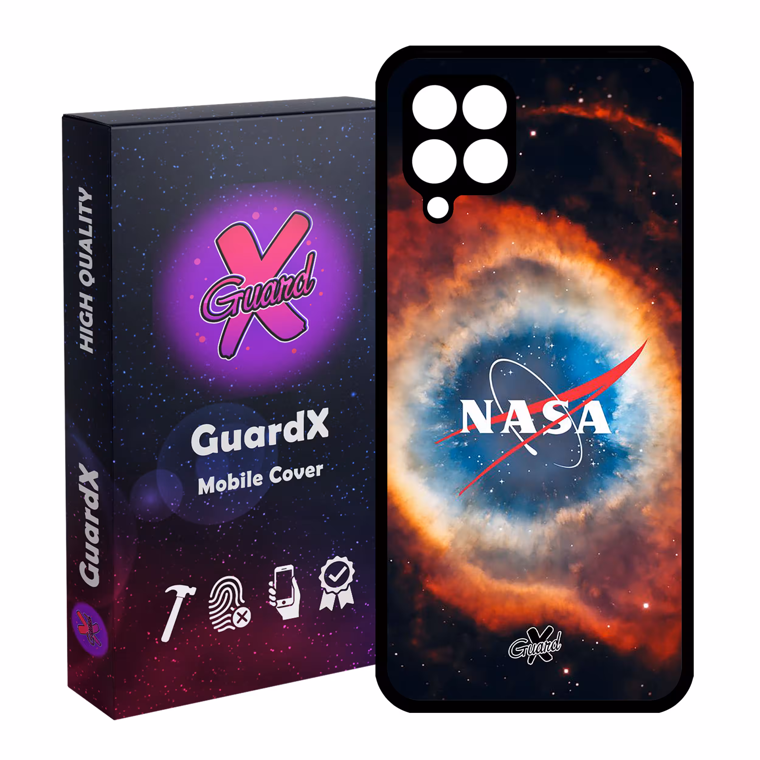 کاور گارد ایکس طرح Nasa مدل Glass10234 مناسب برای گوشی موبایل سامسونگ Galaxy A12