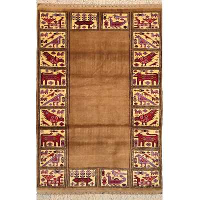 فرش دستبافت یک متری طرح کف ساده کد AA496