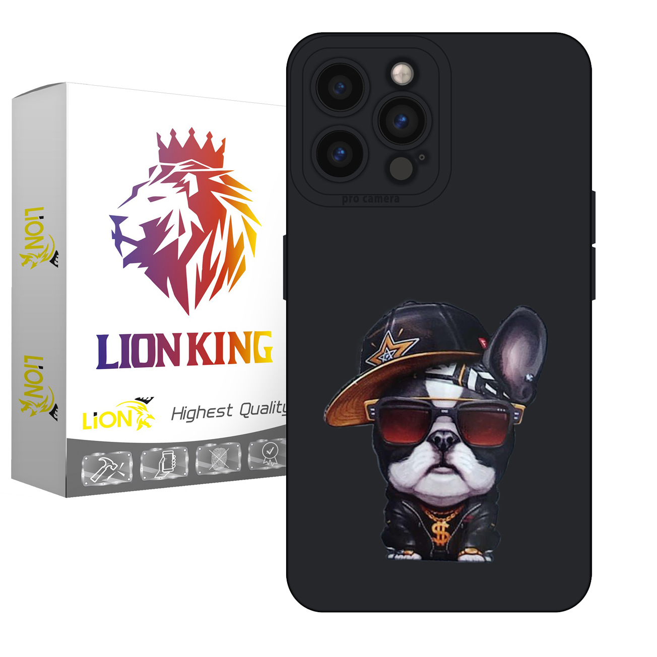 کاور لاین کینگ مدل بولداگ مناسب برای گوشی موبایل اپل  IPhone 13 pro Max