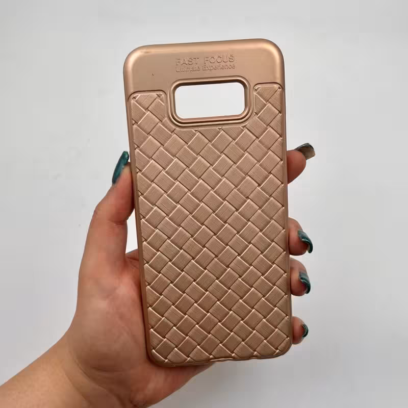 قاب گوشی Galaxy S8 Plus سامسونگ ژله ای بافت رنگ بژ خاص کد 32654