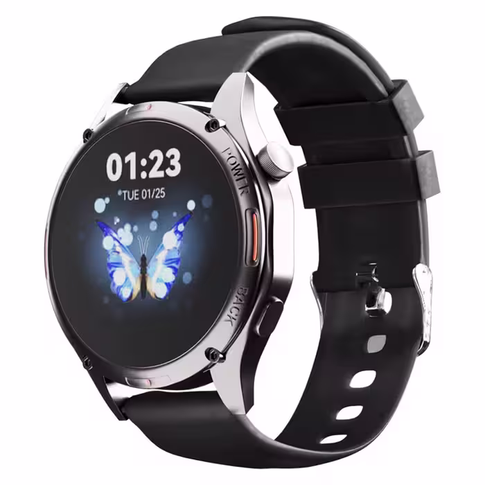 ساعت هوشمند تی سی اچ مدل TCH HD1 3D Hero1 دارای قابلیت های کنترل موسیقی (Music Player)، قابلیت مکالمه از طریق بلوتوث، پشتیبانی از زبان فارسی در منو و سیستم‌عامل، قابلیت تغییر طرح ساعت یا تم بند چرم مصنوعی | کالا مکس