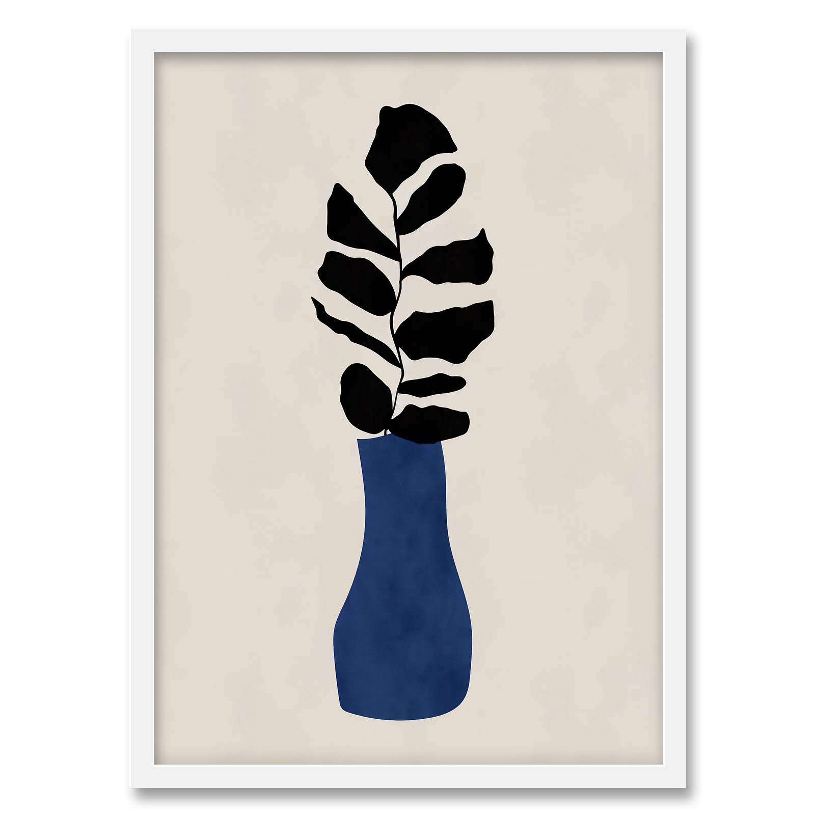 تابلو فورنیمو مدل گلدان بوتانیکال ابسترکت و مینیمال کد 068W