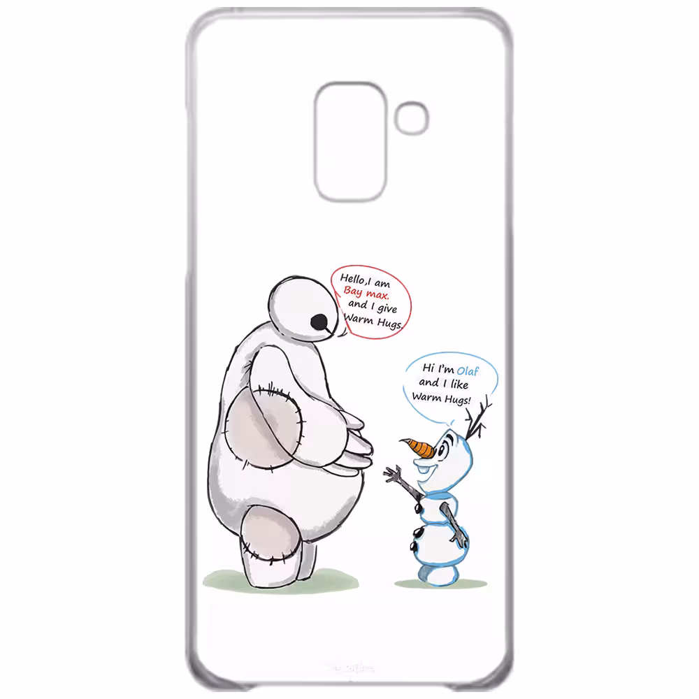 کاور طرح Olaf &amp; Baymax مناسب برای گوشی موبایل سامسونگ Galaxy A8 2018 