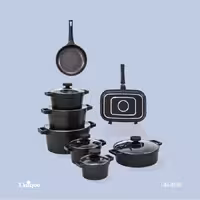 سرویس 15 پارچه مشکی دیاموند یونیک کد محصول: UN-8519