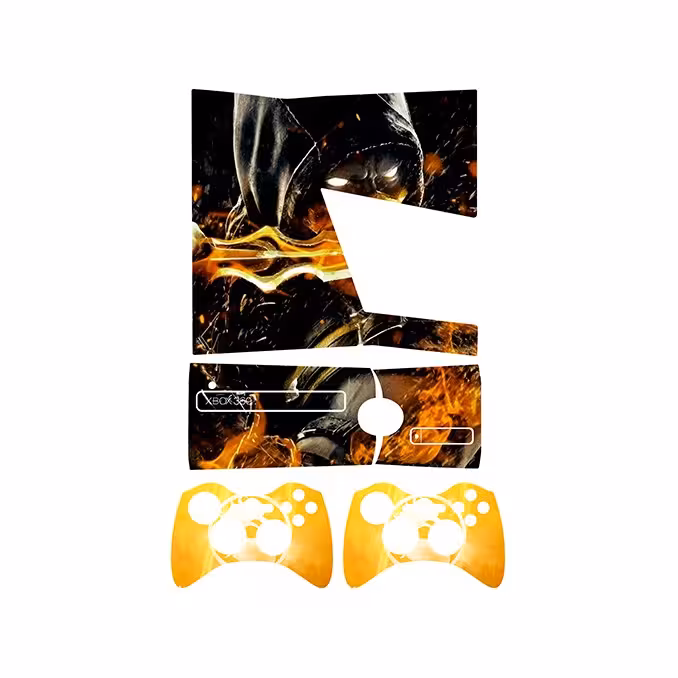 اسکین(برچسب)Xbox 360 اسلیم -طرح mortal kombat-مدل اسلیم-کد20-سفارشی