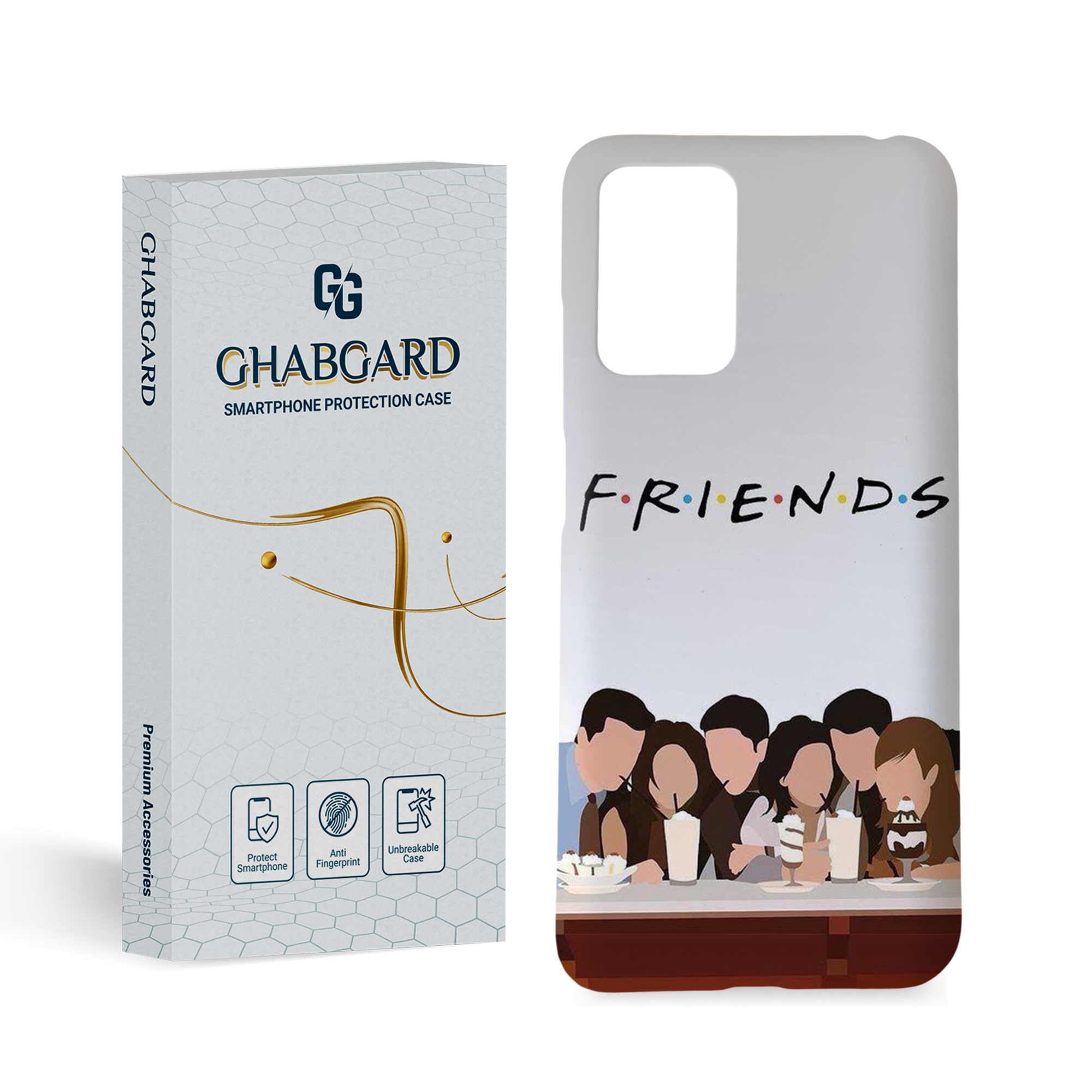 کاور قاب گارد مدل friends مناسب برای گوشی موبایل شیائومی redmi 10