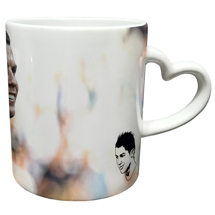 ماگ مدل دسته قلبی طرح رونالدو کد 251