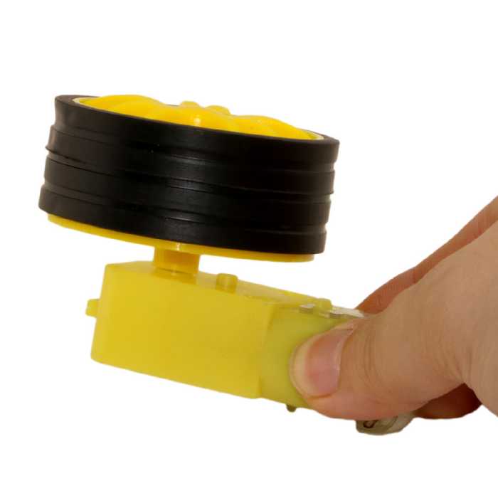 چرخ ربات مدل شفت دو سر تخت بسته 2 عددی