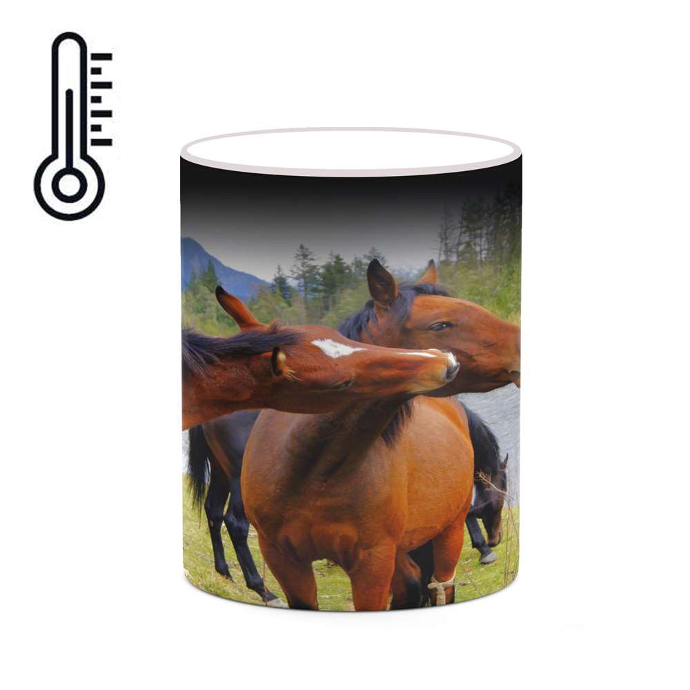 ماگ حرارتی کاکتی طرح اسب مدل mgh19228