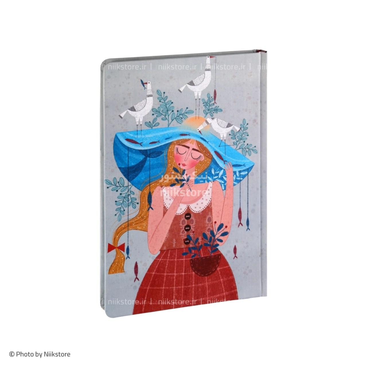 دفتر جلدسخت کاغذ کرم دوختی سویل سری مینیمال کد 806Sevil hard cover note book No.806