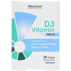 سافت ژل ویتامین د3 1000 واحد 30 عددی ویوا تیون