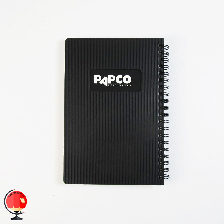 دفترچه یادداشت سیمی مشکی متالیک پاپکو