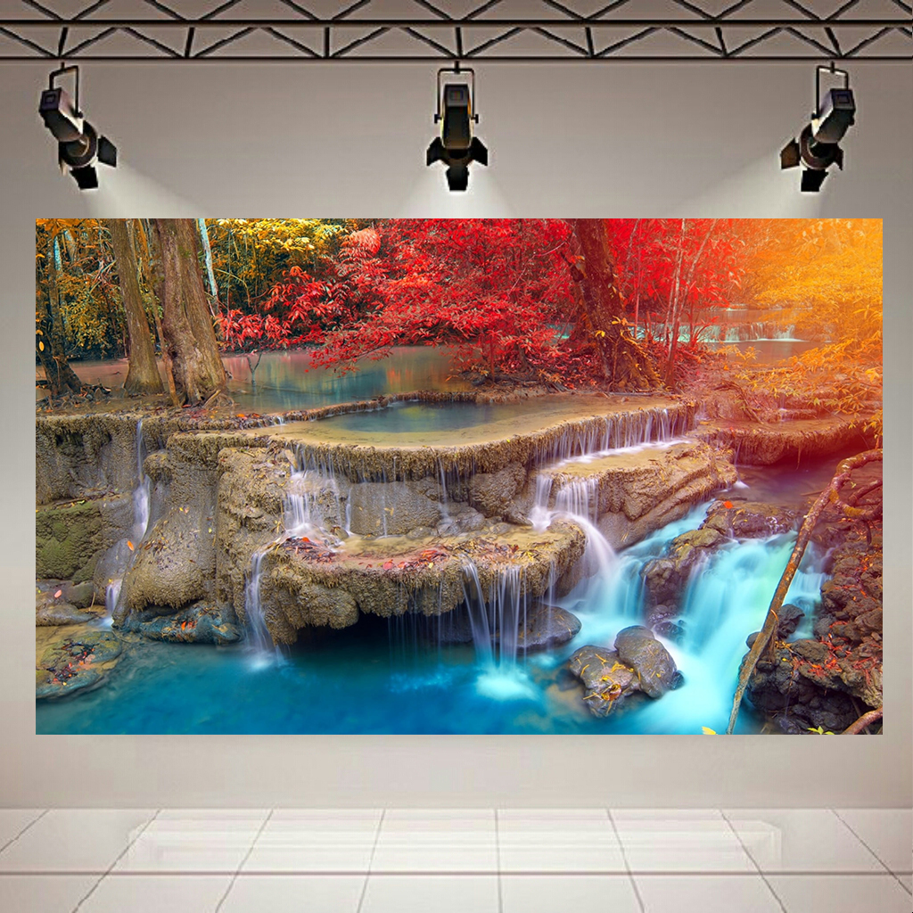 تابلو بوم مدل طبیعت و آبشار کد AR259