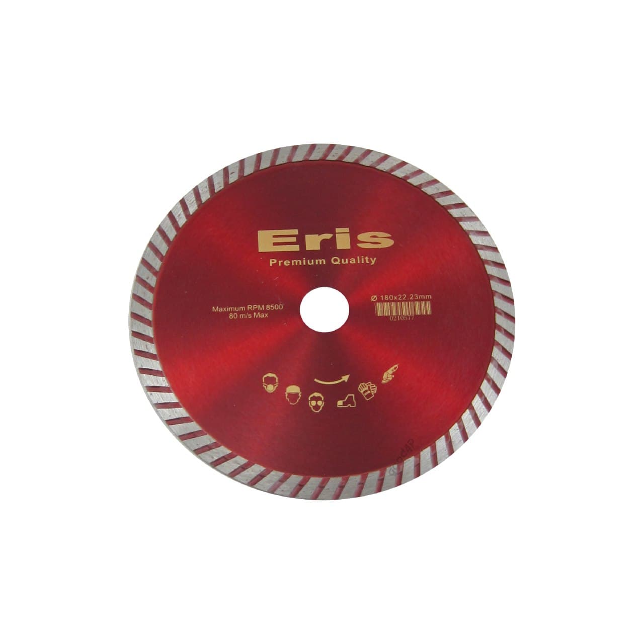 صفحه ( تیغ اره الماسه ) گرانیت - سرامیک بر توربو دوکاره قطر 180 میلی متر اریس