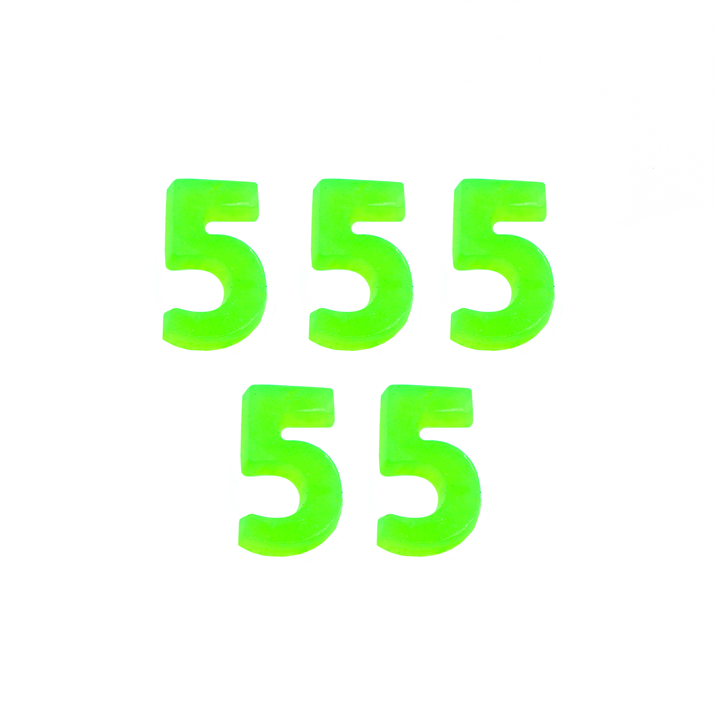 دکوری شاین طرح عدد انگلیسی 5 کد 075 بسته 5 عددی